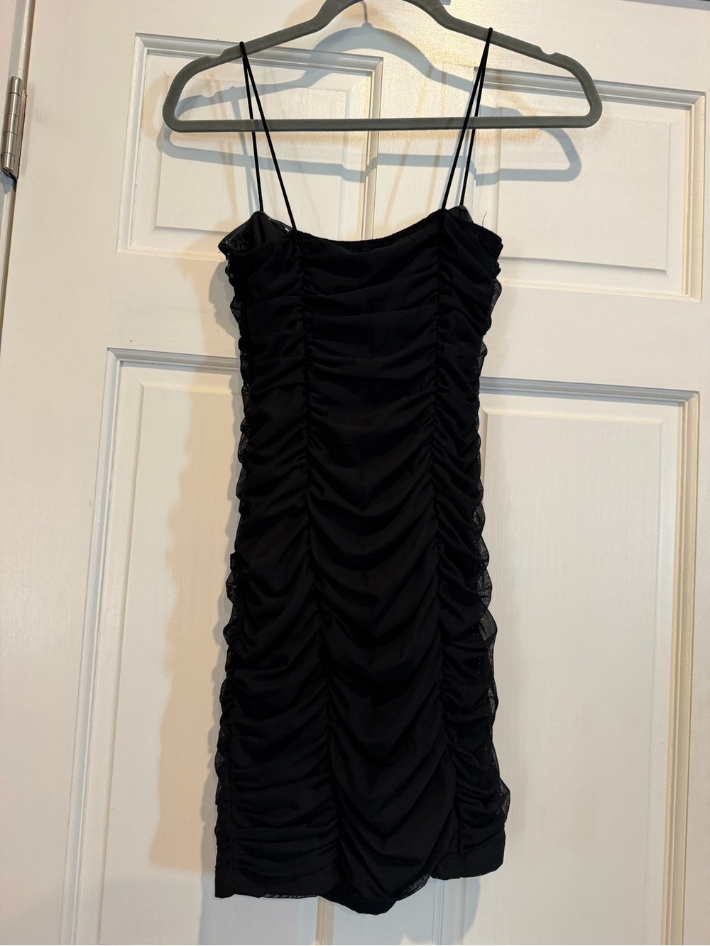Princess Polly Black Ruched Mini Ruched Dress - Picture 5 of 5